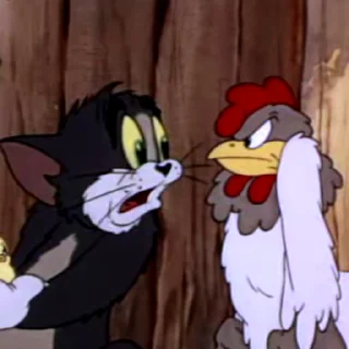 Стикер из набора "Tom & Jerry"