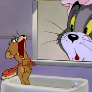 Стикер из набора "Tom & Jerry"