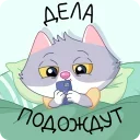 Sticker from the "СберКот. Больше, чем кот 2" sticker pack