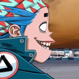 Sticker from the "Gorillaz" sticker pack