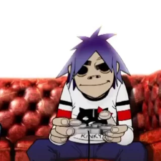 Sticker from the "Gorillaz" sticker pack