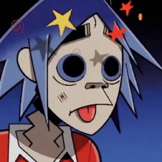 Sticker from the "Gorillaz" sticker pack