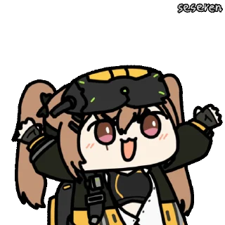 Sticker from the "Girls Frontline 2 Seseren" sticker pack