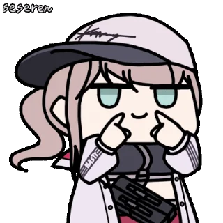 Sticker from the "Girls Frontline 2 Seseren" sticker pack