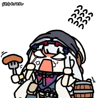 Sticker from the "Girls Frontline 2 Seseren" sticker pack