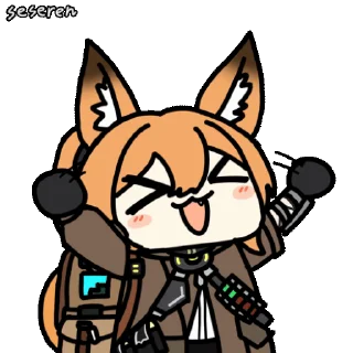 Sticker from the "Girls Frontline 2 Seseren" sticker pack