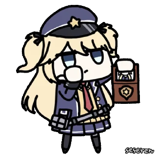 Sticker from the "Girls Frontline 2 Seseren" sticker pack