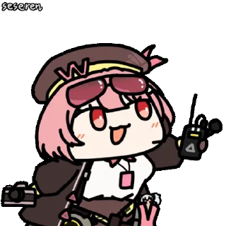 Sticker from the "Girls Frontline 2 Seseren" sticker pack