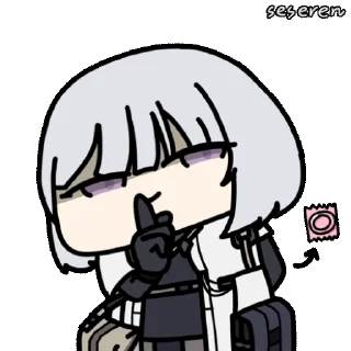 Sticker from the "Girls Frontline 2 Seseren" sticker pack