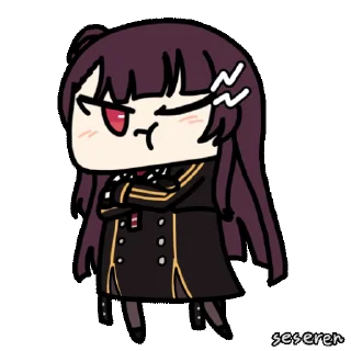 Sticker from the "Girls Frontline 2 Seseren" sticker pack