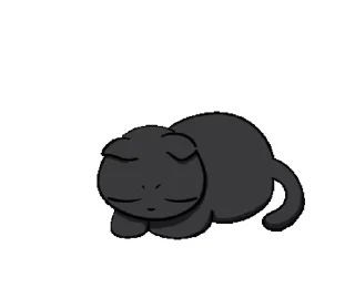 Sticker from the "Black Cat Misty |" sticker pack