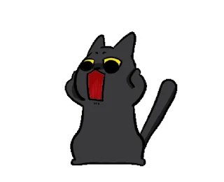 Sticker from the "Black Cat Misty |" sticker pack