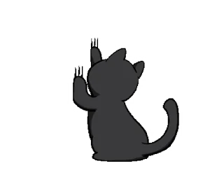 Sticker from the "Black Cat Misty |" sticker pack