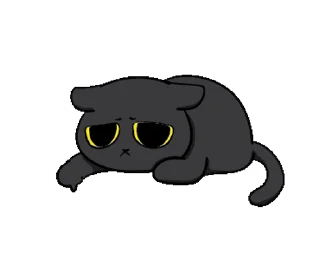 Sticker from the "Black Cat Misty |" sticker pack