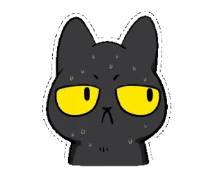 Sticker from the "Black Cat Misty |" sticker pack