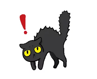 Sticker from the "Black Cat Misty |" sticker pack