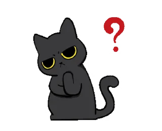 Sticker from the "Black Cat Misty |" sticker pack