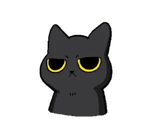 Sticker from the "Black Cat Misty |" sticker pack