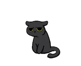 Sticker from the "Black Cat Misty |" sticker pack