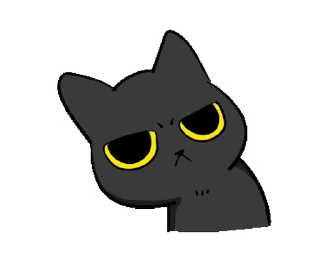 Sticker from the "Black Cat Misty |" sticker pack