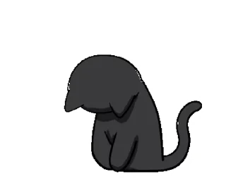 Sticker from the "Black Cat Misty |" sticker pack