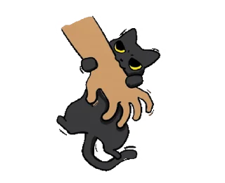 Sticker from the "Black Cat Misty |" sticker pack