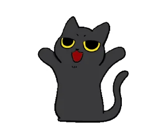 Sticker from the "Black Cat Misty |" sticker pack