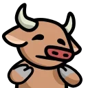 Sticker from the "LIHKG Cow" sticker pack