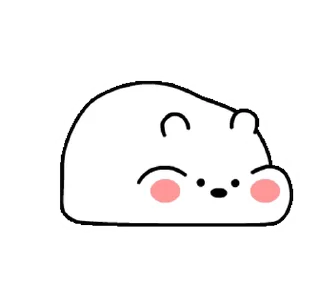 Sticker from the "Chubby White Bear |" sticker pack