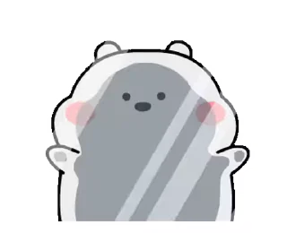 Sticker from the "Chubby White Bear |" sticker pack