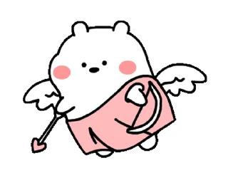 Sticker from the "Chubby White Bear |" sticker pack