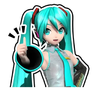 Telegram sticker pack "Hatsune Miku: Project DIVA Future Tone"