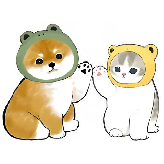 Telegram sticker pack "Шиба и Нян"