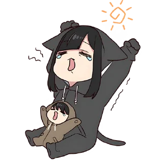 Telegram sticker pack "Юрудура-тян | Yurudara-chan"