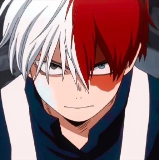 Telegram sticker pack "Shouto Todoroki"