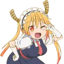 Telegram sticker pack "Kobayashi-san Chi no Maid Dragon"