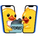 Sticker from the "Duck X2" sticker pack