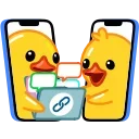 Sticker from the "Duck X2" sticker pack