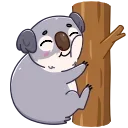 Sticker from the "Kozy Koala" sticker pack