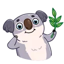 Sticker from the "Kozy Koala" sticker pack