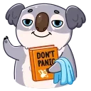 Sticker from the "Kozy Koala" sticker pack