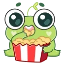 Sticker from the "Лягуш Пип" sticker pack