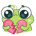 Sticker from the "Лягуш Пип" sticker pack