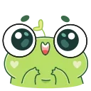 Sticker from the "Лягуш Пип" sticker pack