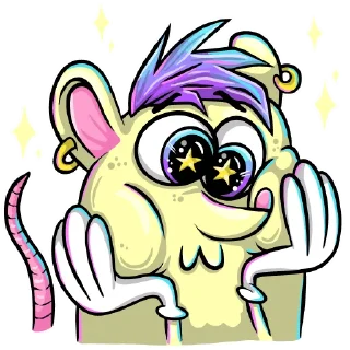 Telegram sticker pack "КрысыПанкеры"