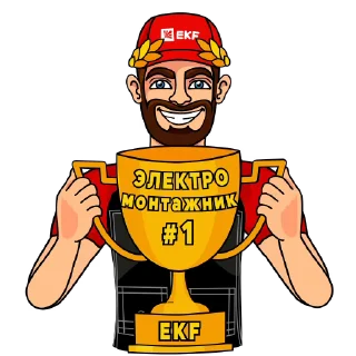 Стикер из набора "EKF"