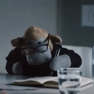 Стикер из набора "PG Tips monkey"