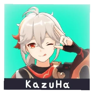 Telegram sticker pack "Kazuha"