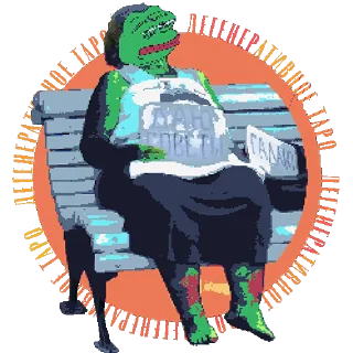 Sticker from the "Таро Pepes" sticker pack