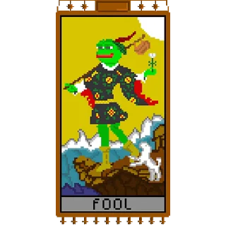 Sticker from the "Таро Pepes" sticker pack